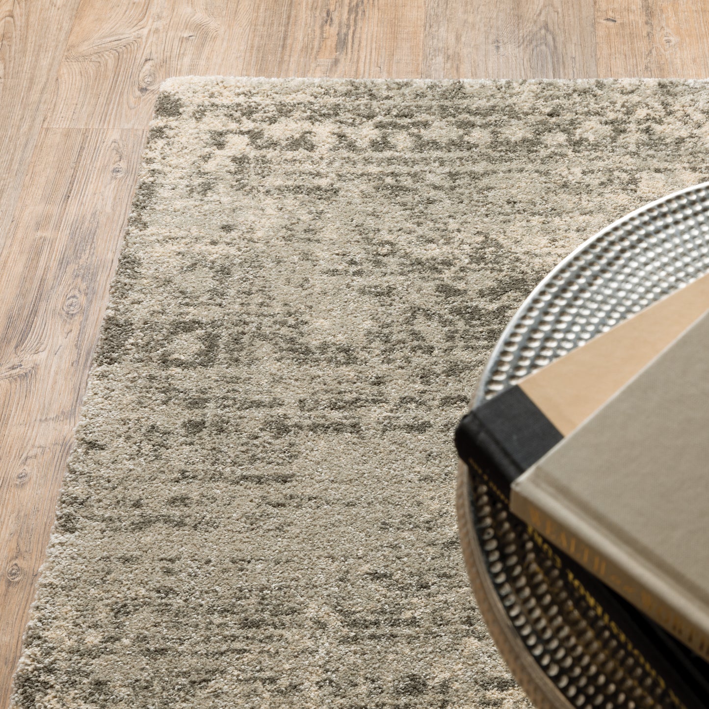 Astor Distressed Beige/ Grey Cut Pile Rug