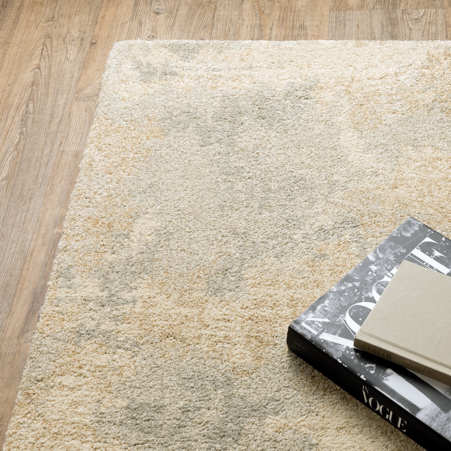 Astor Abstract Beige/ Grey Cut Pile Rug