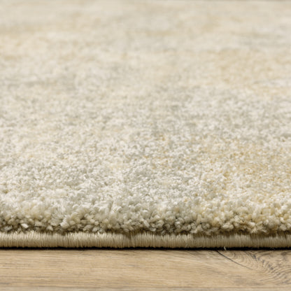 Astor Abstract Beige/ Grey Cut Pile Rug