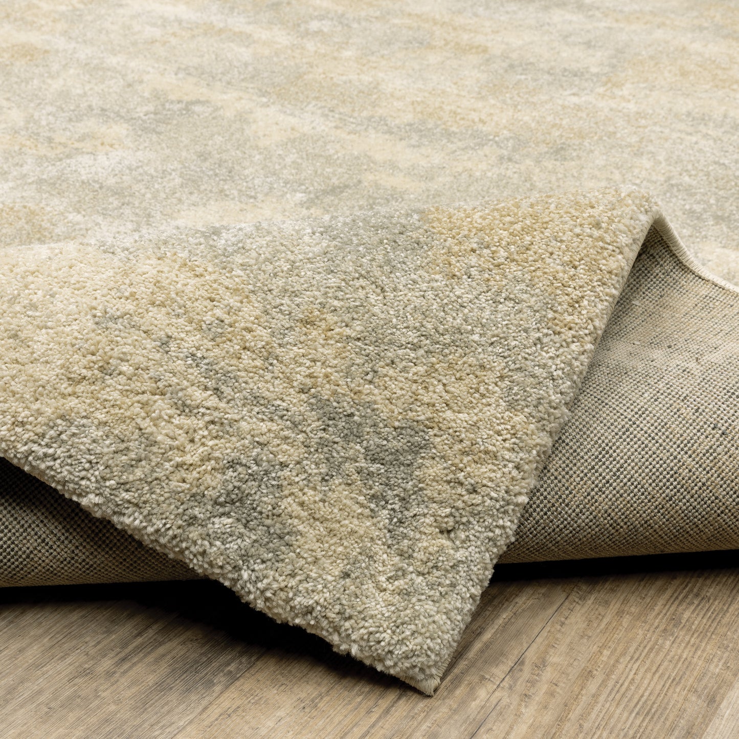 Astor Abstract Beige/ Grey Cut Pile Rug