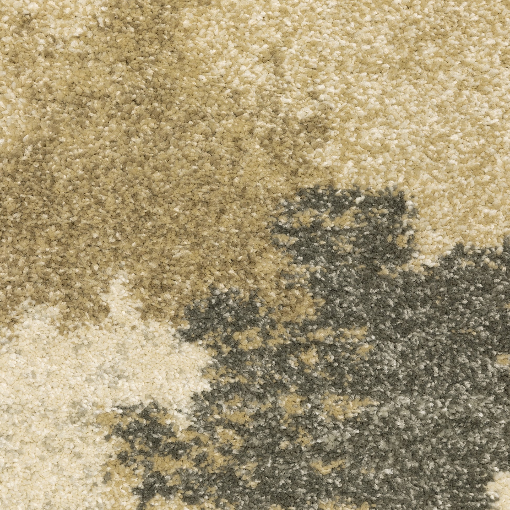 Astor Abstract Beige/ Gold Cut Pile Rug