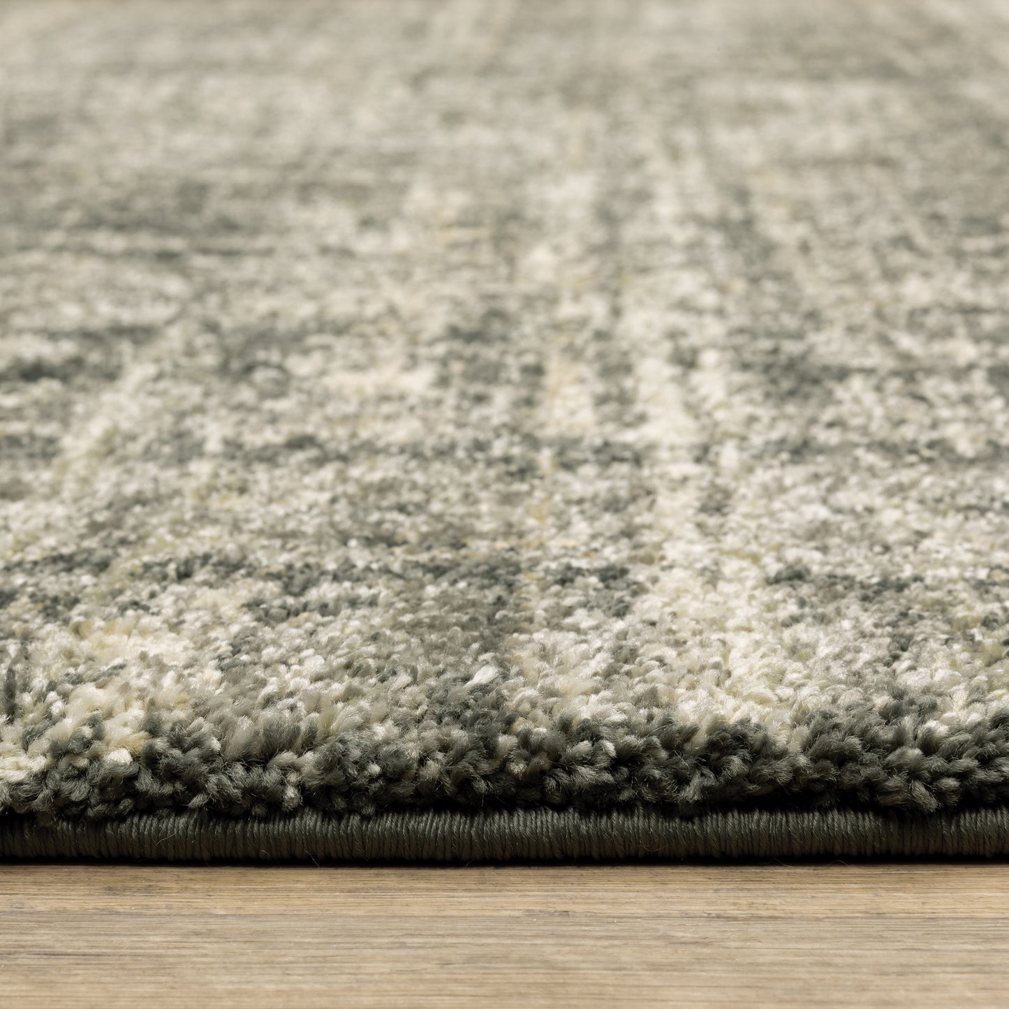 Astor Distressed Charcoal/ Beige Cut Pile Rug