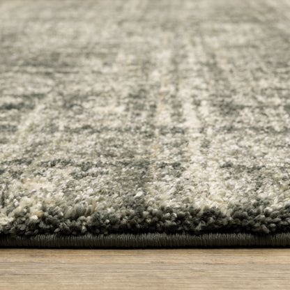 Astor Distressed Charcoal/ Beige Cut Pile Rug