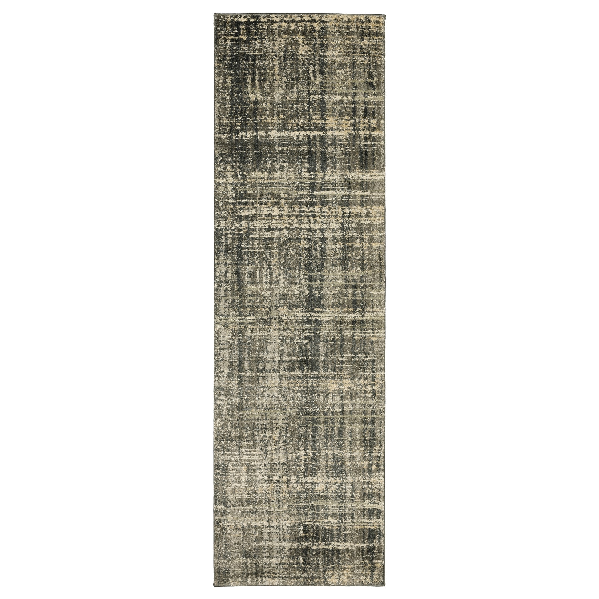 Astor 2541M Charcoal/ Beige Distressed Rug