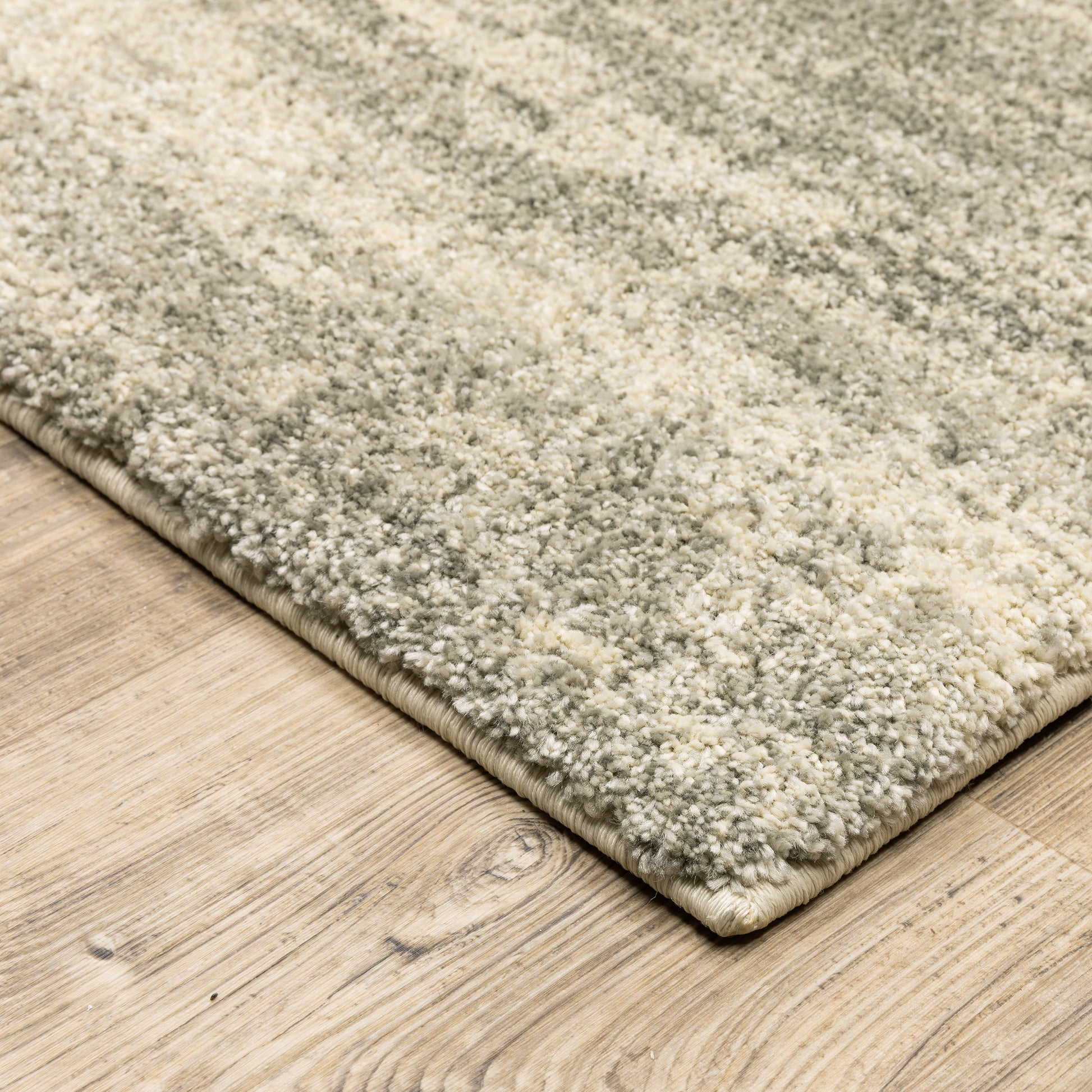 Astor Distressed Grey/ Beige Abstract Cut Pile Rug
