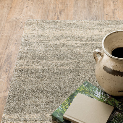 Astor Distressed Grey/ Beige Abstract Cut Pile Rug