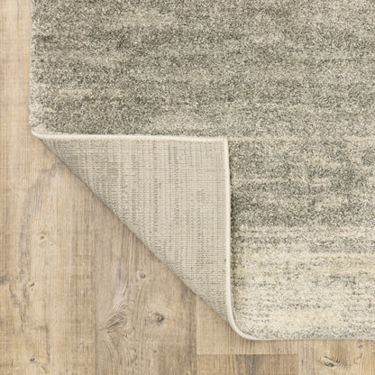 Astor Distressed Grey/ Beige Abstract Cut Pile Rug