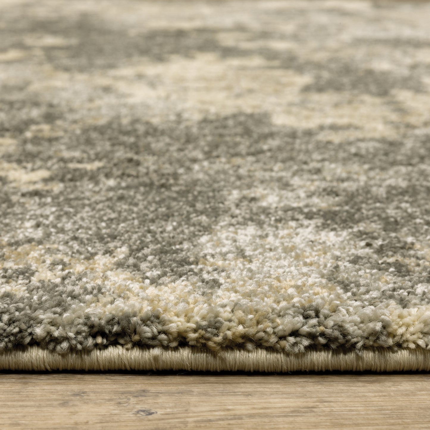 Astor Abstract Grey/ Beige Cut Pile Rug