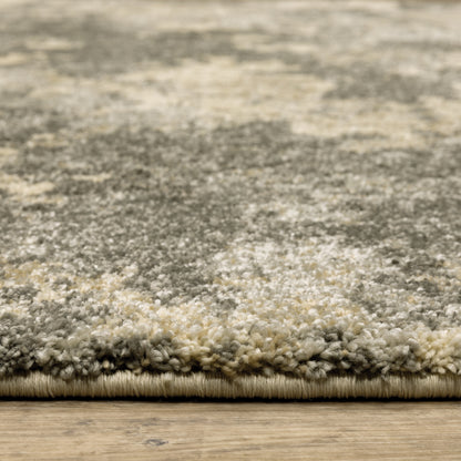 Astor Abstract Grey/ Beige Cut Pile Rug