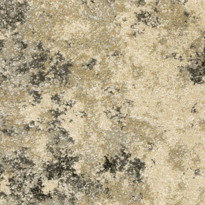 Astor Abstract Grey/ Beige Cut Pile Rug