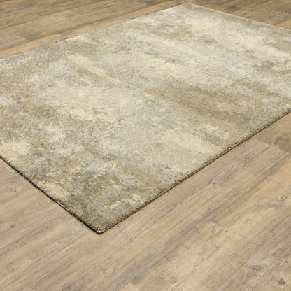 Astor Abstract Gold/ Beige Cut Pile Rug