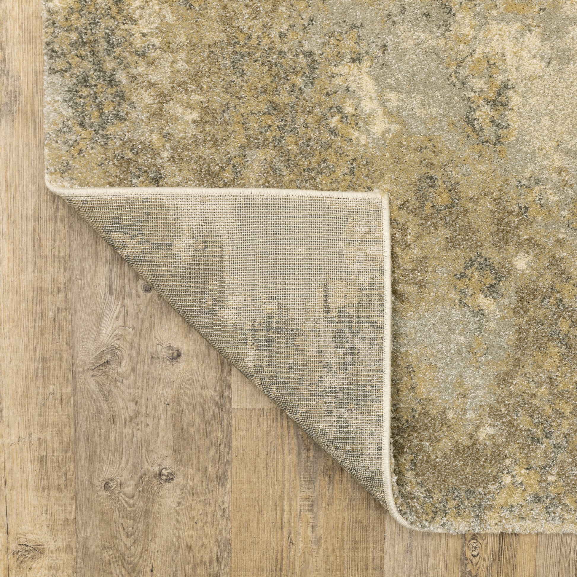 Astor Abstract Gold/ Beige Cut Pile Rug
