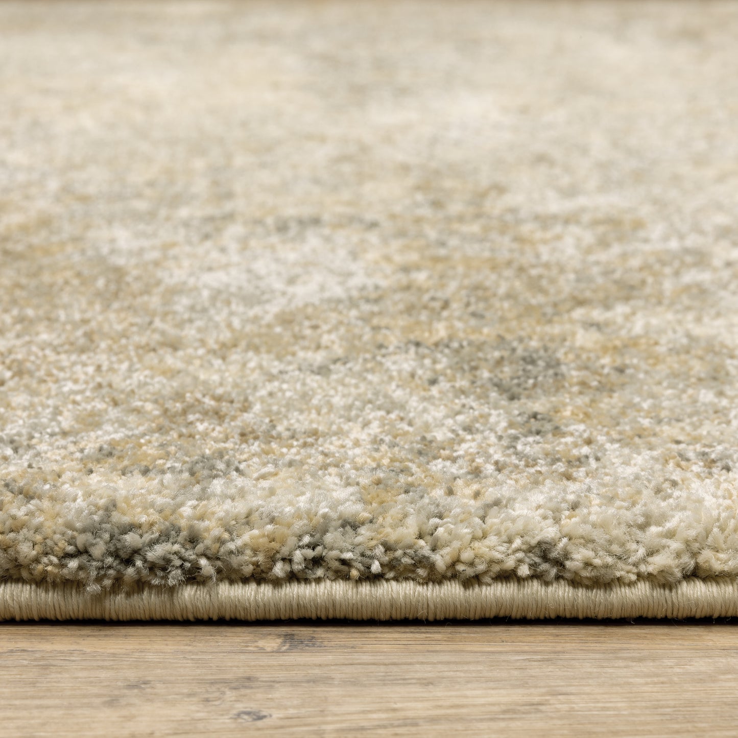 Astor Abstract Gold/ Beige Cut Pile Rug