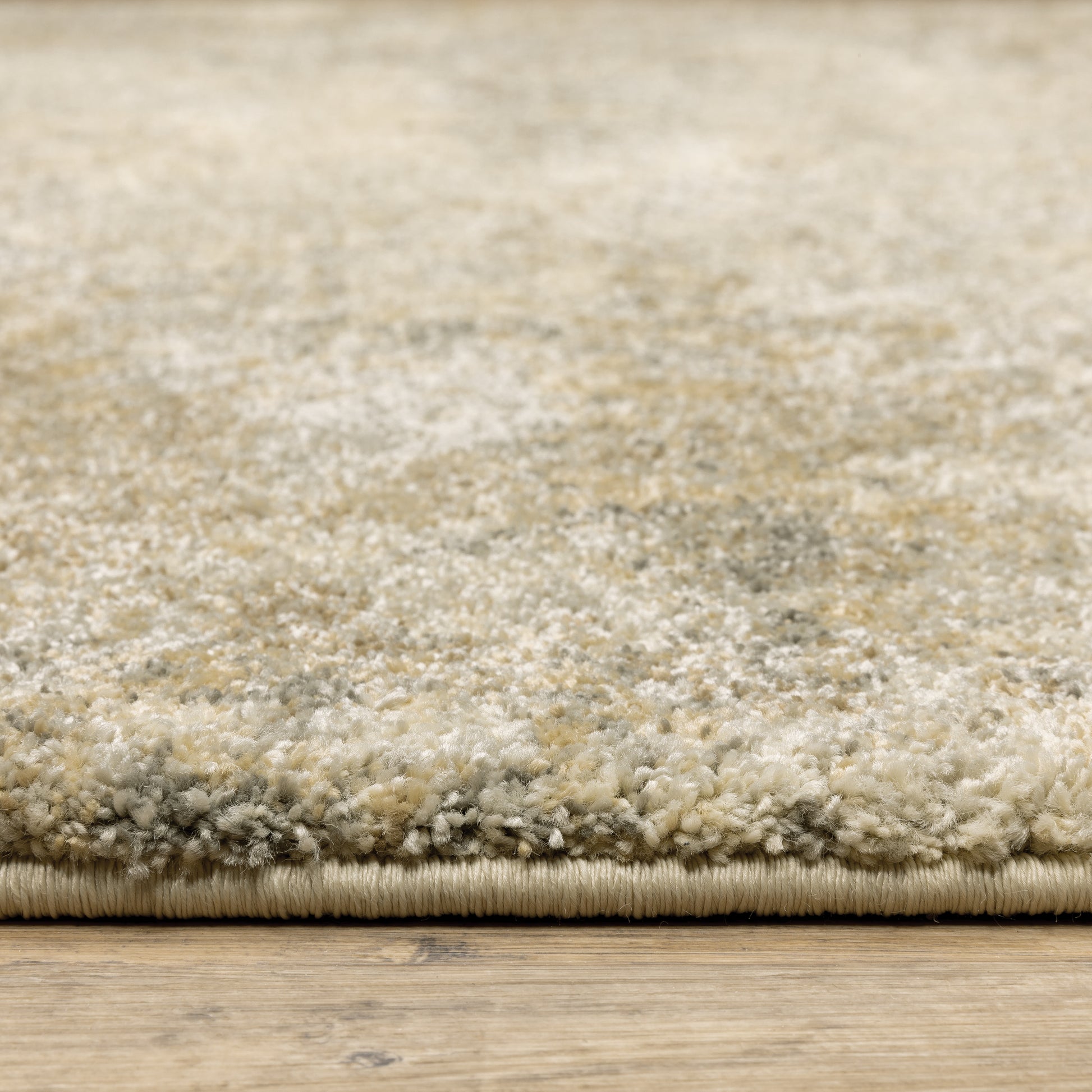 Astor Abstract Gold/ Beige Cut Pile Rug