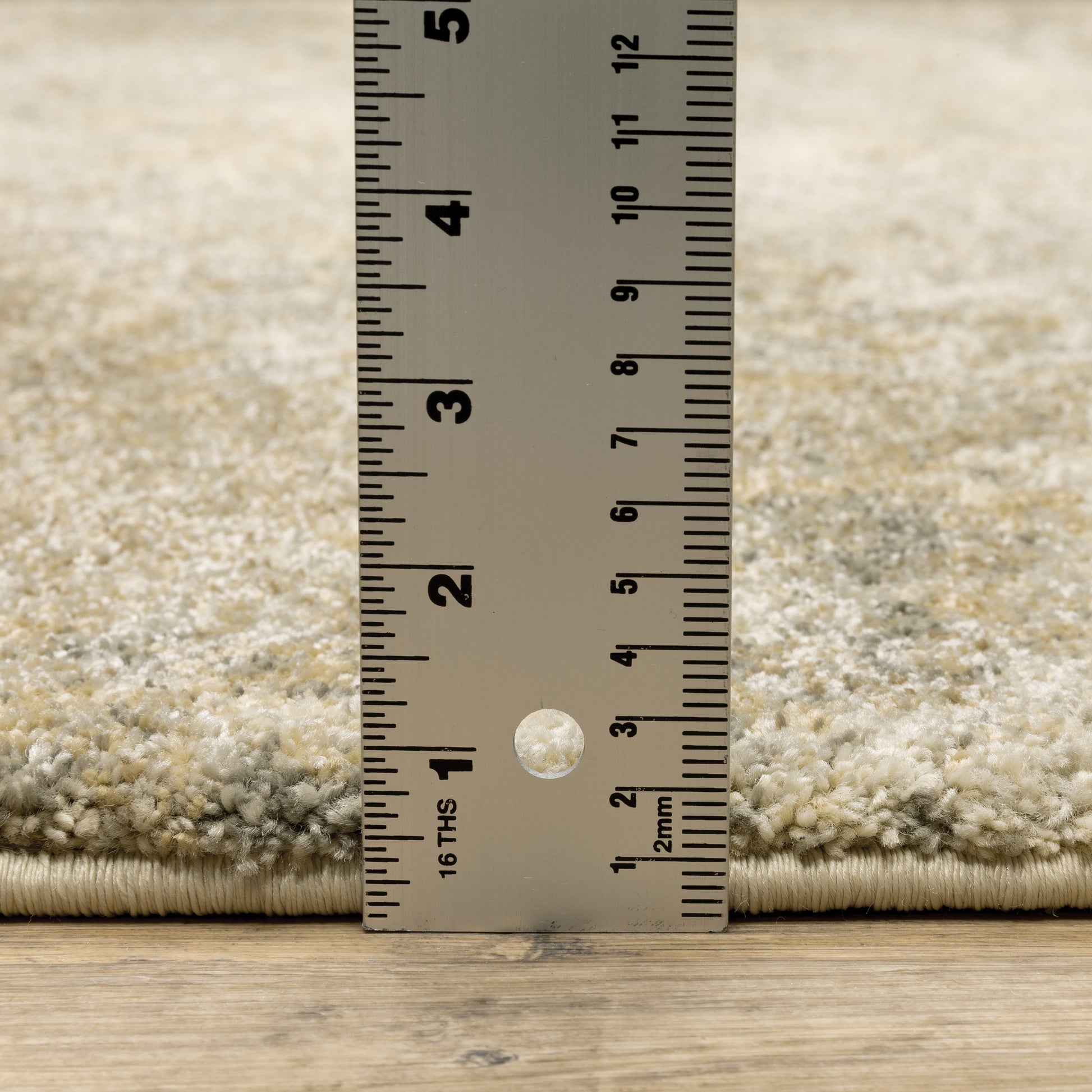 Astor Abstract Gold/ Beige Cut Pile Rug