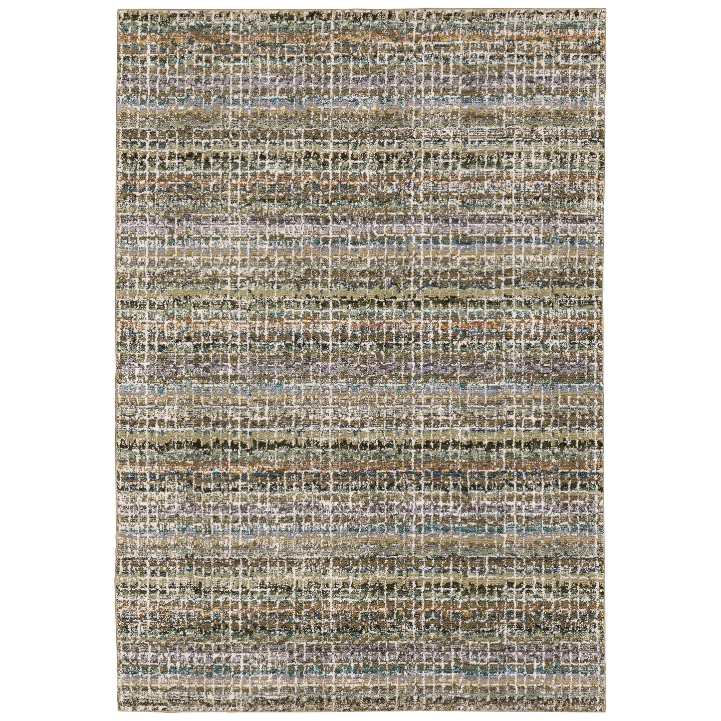 Atlas 747A0 Green Stripe Rug