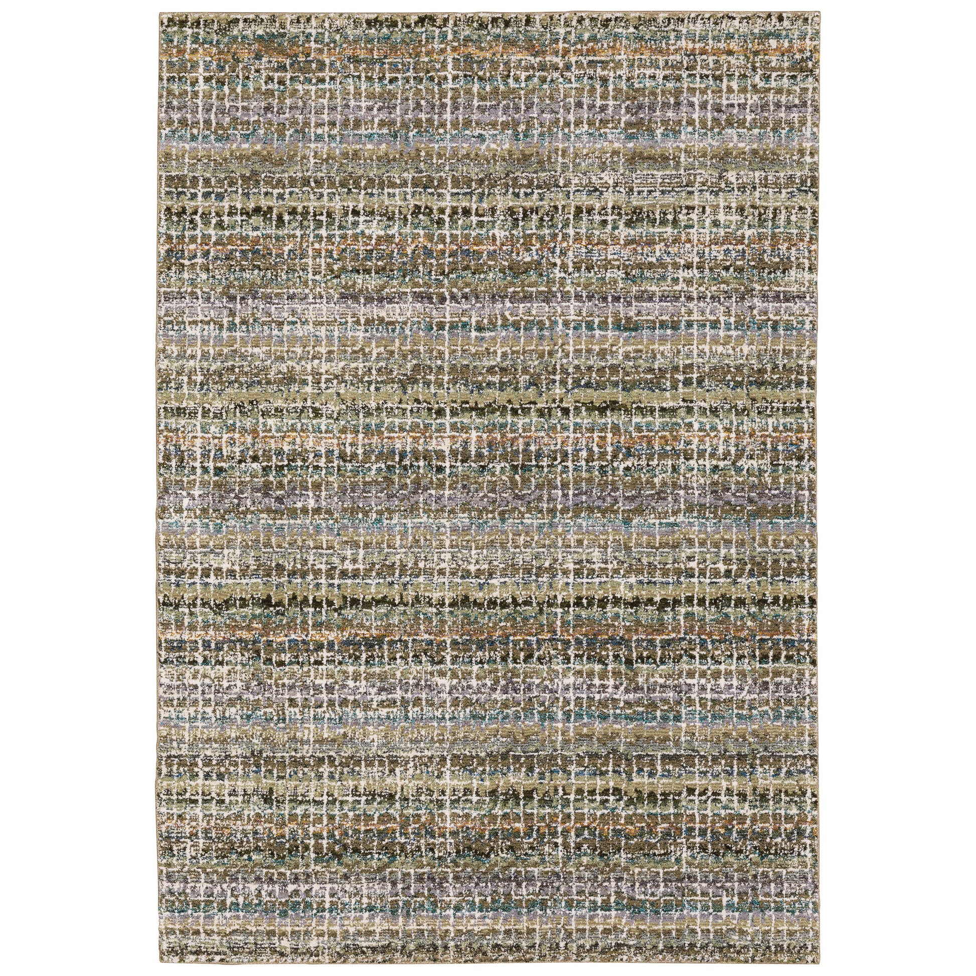 Atlas 747A0 Green Stripe Rug
