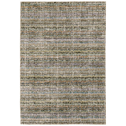Atlas 747A0 Green Stripe Rug