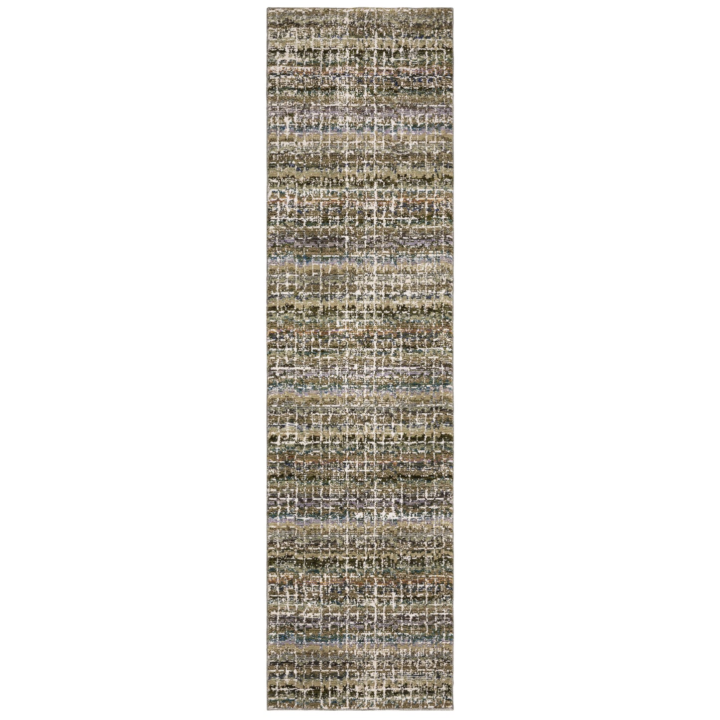 Atlas 747A0 Green Stripe Rug