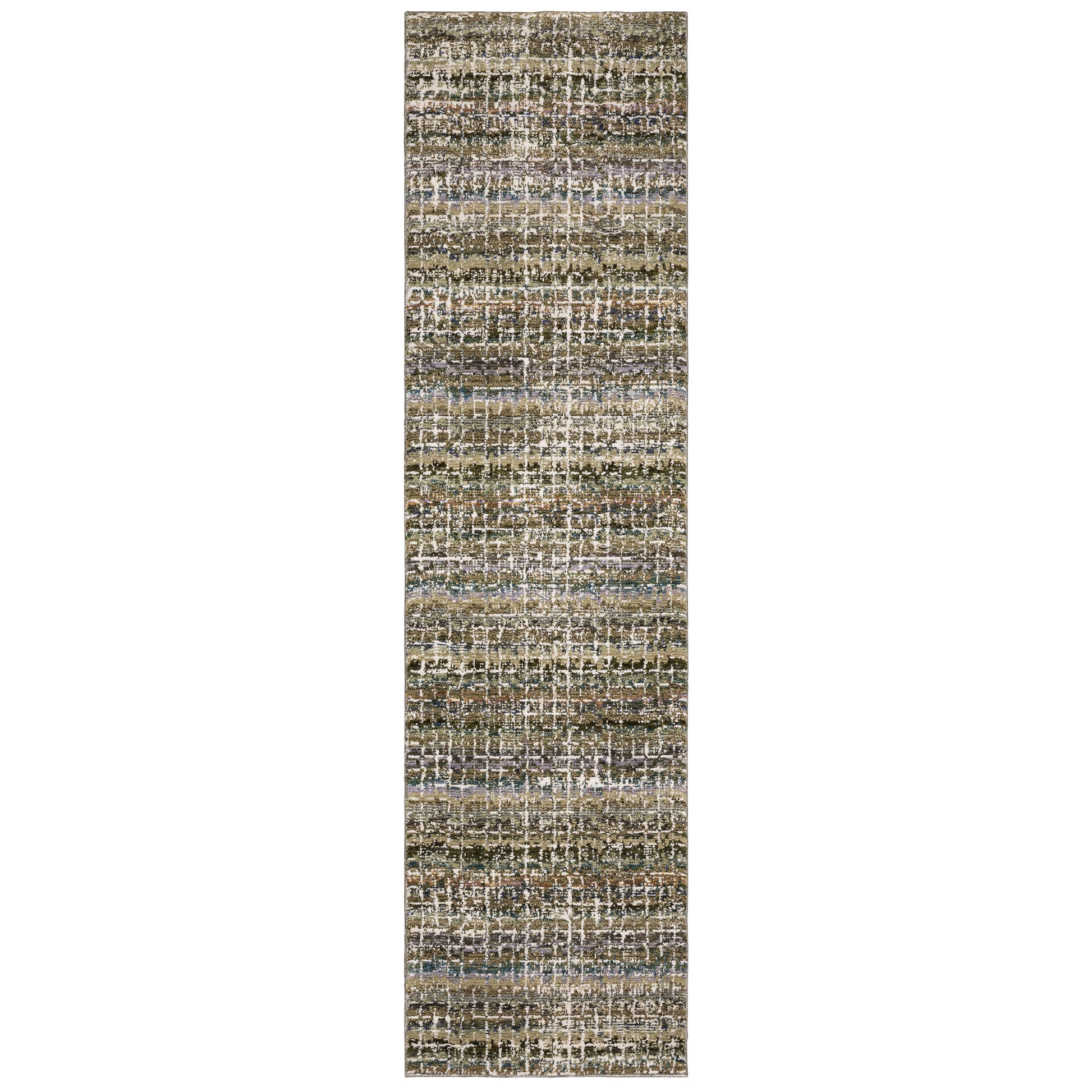 Atlas 747A0 Green Stripe Rug