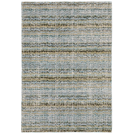 Atlas 747B0 Blue Stripe Rug