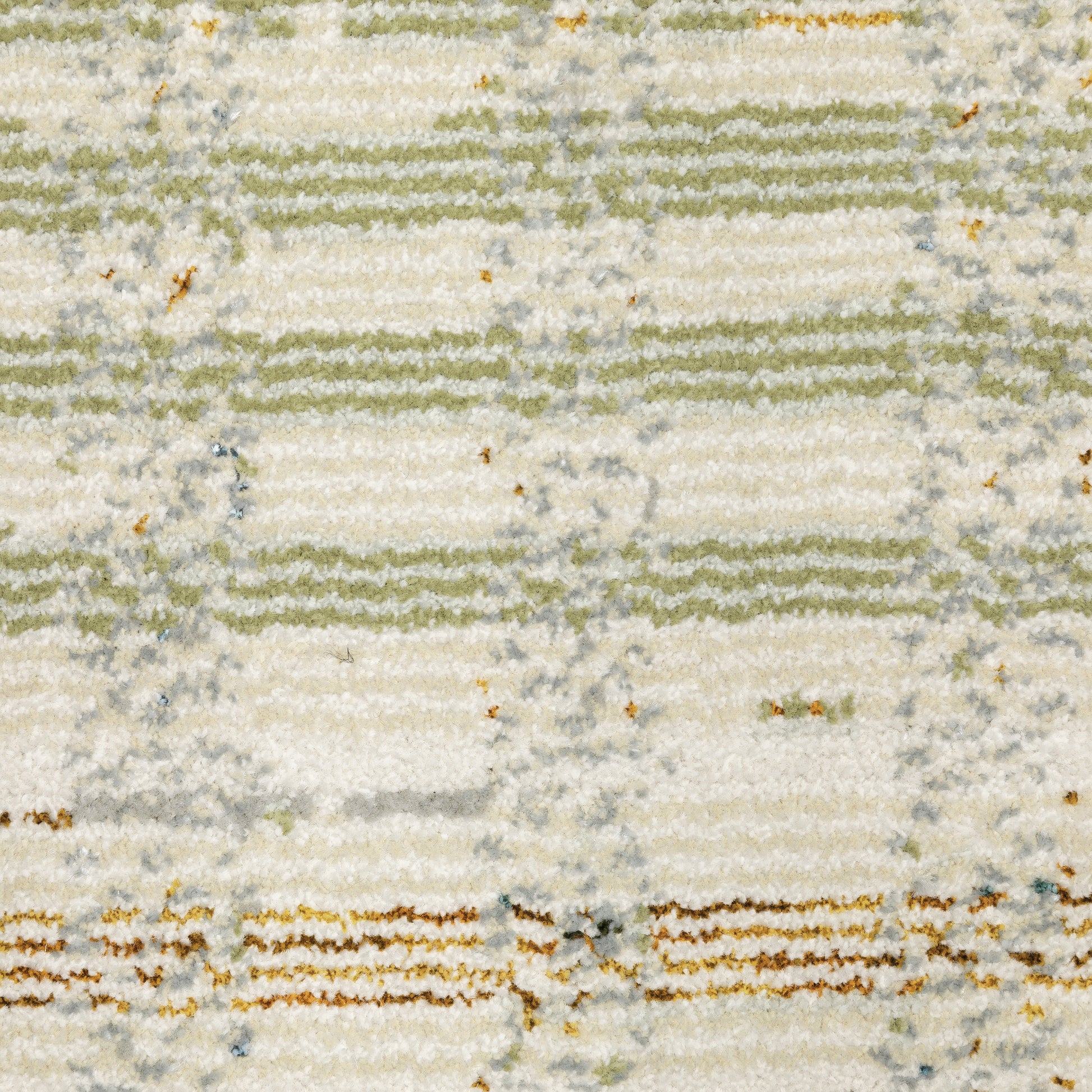 Atlas Geometric Blue/ Green Cut Pile Rug