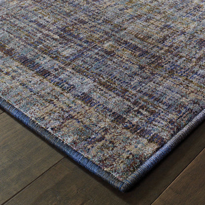Atlas Distressed Purple/ Grey Cut Pile Rug