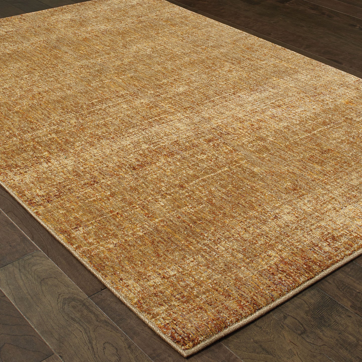 Atlas Distressed Gold/ Yellow Cut Pile Rug