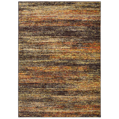 Atlas 8037C Gold Abstract Rug
