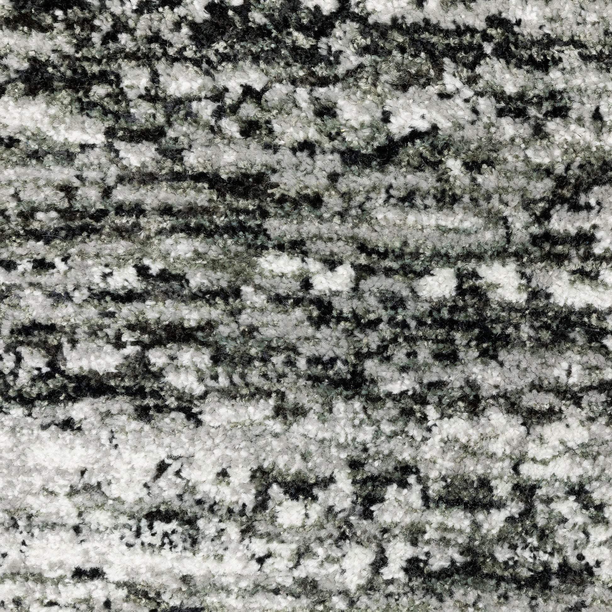 Atlas Abstract Ash/ Charcoal Cut Pile Rug