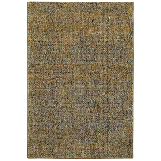 Atlas 8048P Green Distressed Rug