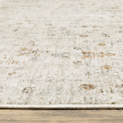 Avalon Distressed Ivory/ Beige Floral Cut Pile Rug