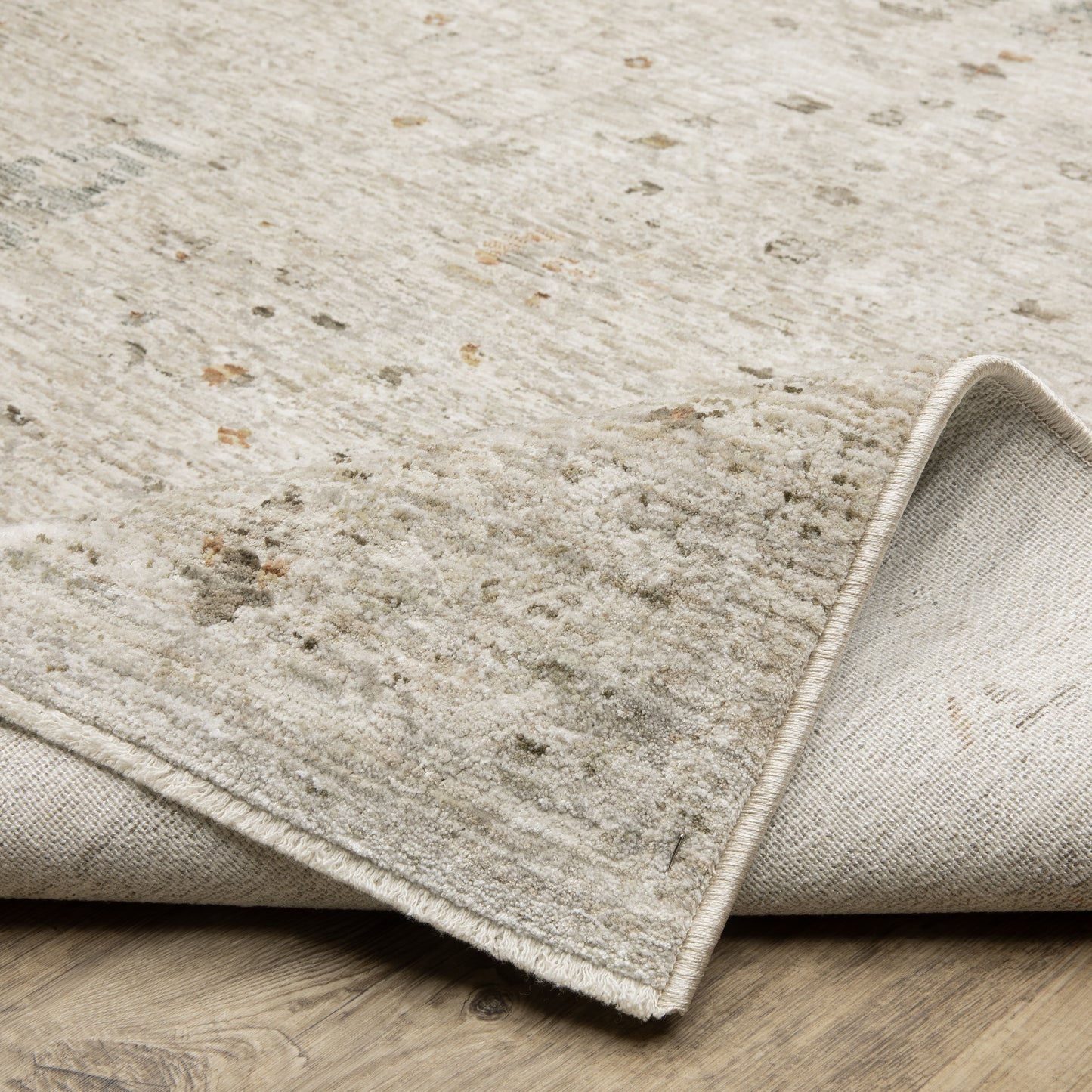 Avalon Distressed Ivory/ Beige Floral Cut Pile Rug