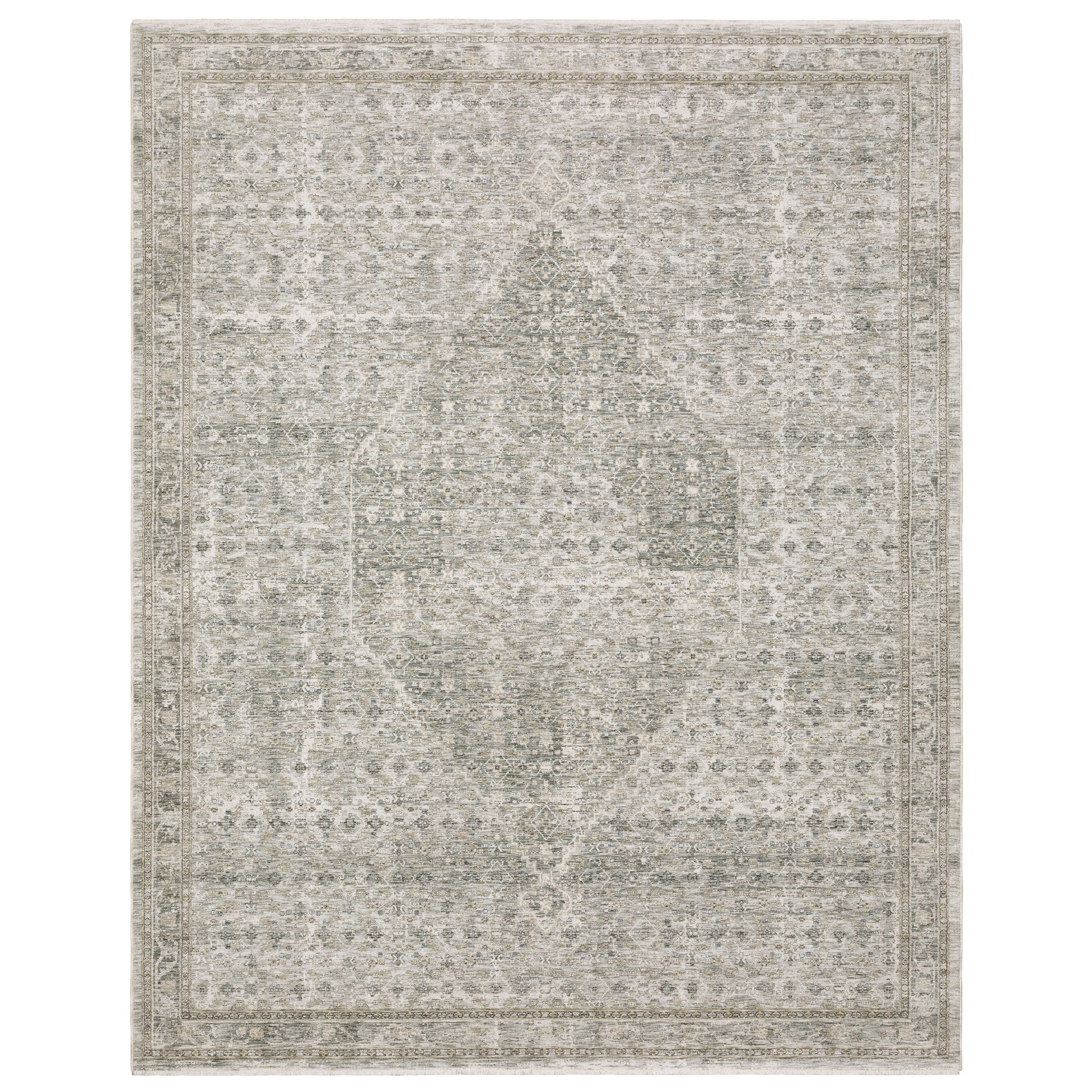 Avalon AVA04 Grey Medallion Rug