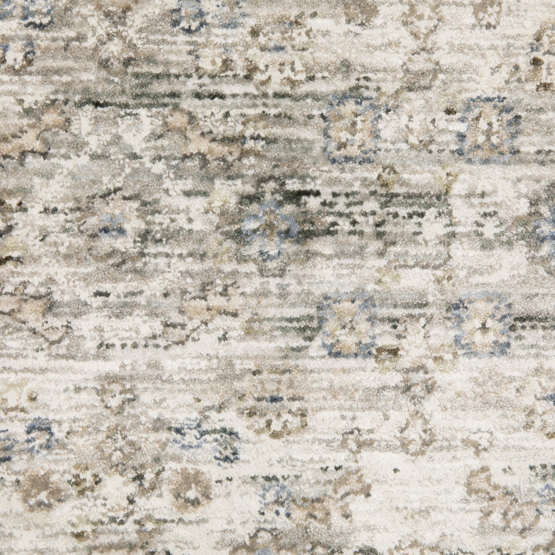 Avalon Medallion Grey/ Beige Distressed Cut Pile Rug