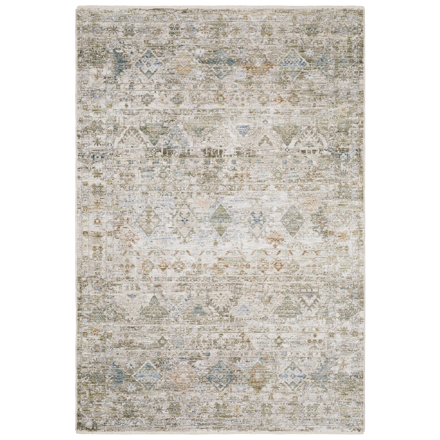 Avalon AVA05 Beige Distressed Rug