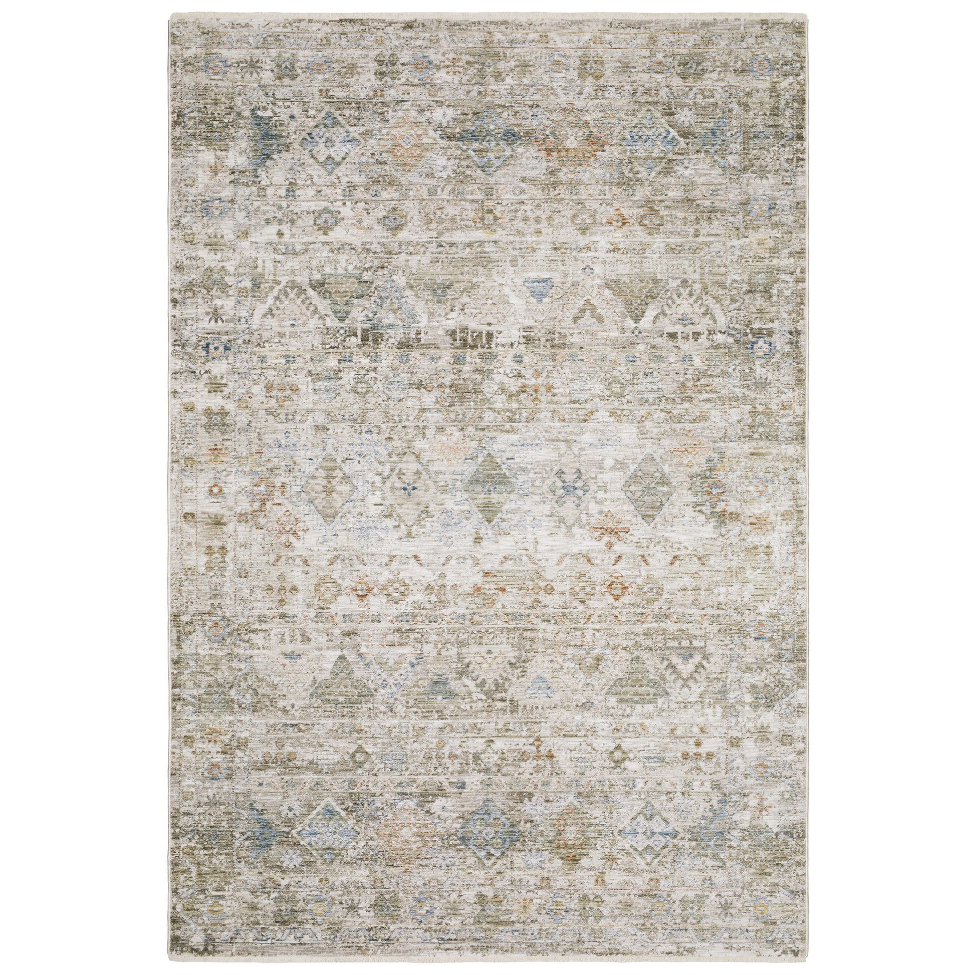 Avalon AVA05 Beige Distressed Rug
