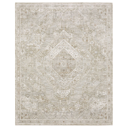 Avalon AVA06 Beige Medallion Rug