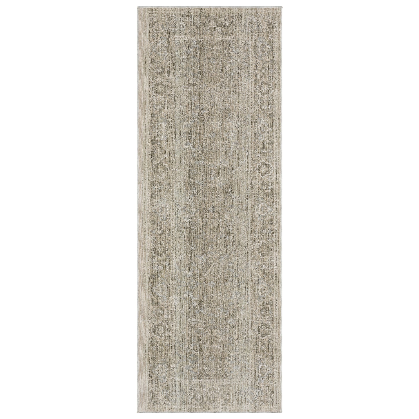 Avalon Ava07 Beige/ Grey Distressed Oriental Rug