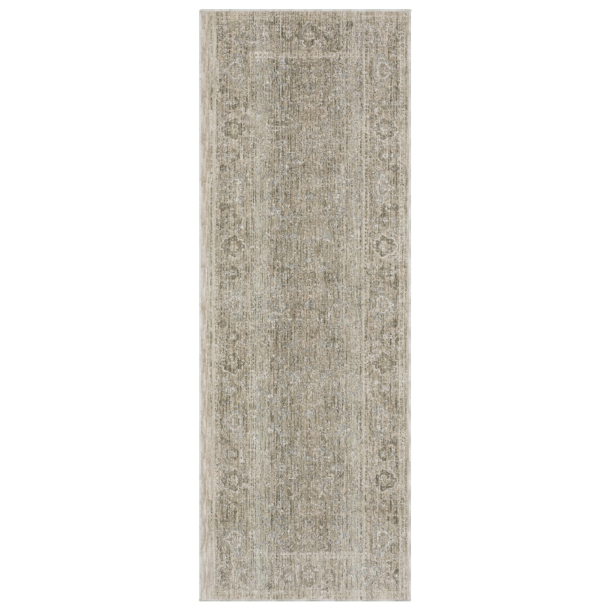 Avalon Ava07 Beige/ Grey Distressed Oriental Rug