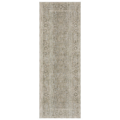 Avalon Ava07 Beige/ Grey Distressed Oriental Rug