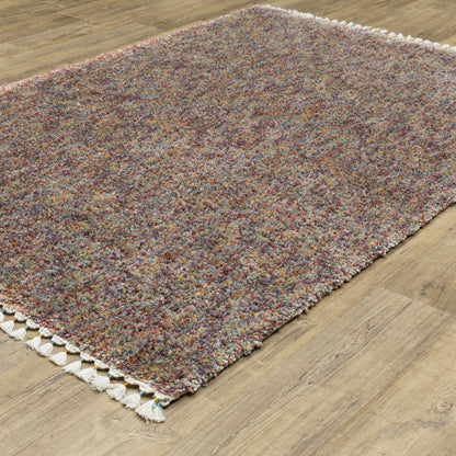 Axis Abstract Multi/ Ivory Cut Pile Rug