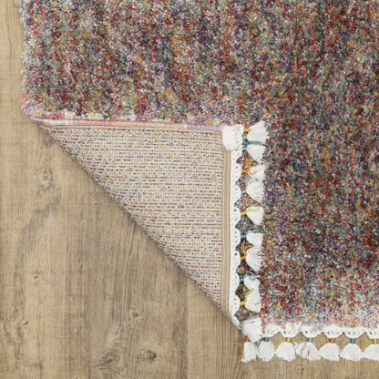 Axis Abstract Multi/ Ivory Cut Pile Rug