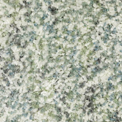 Axis Abstract Blue/ Ivory Cut Pile Rug
