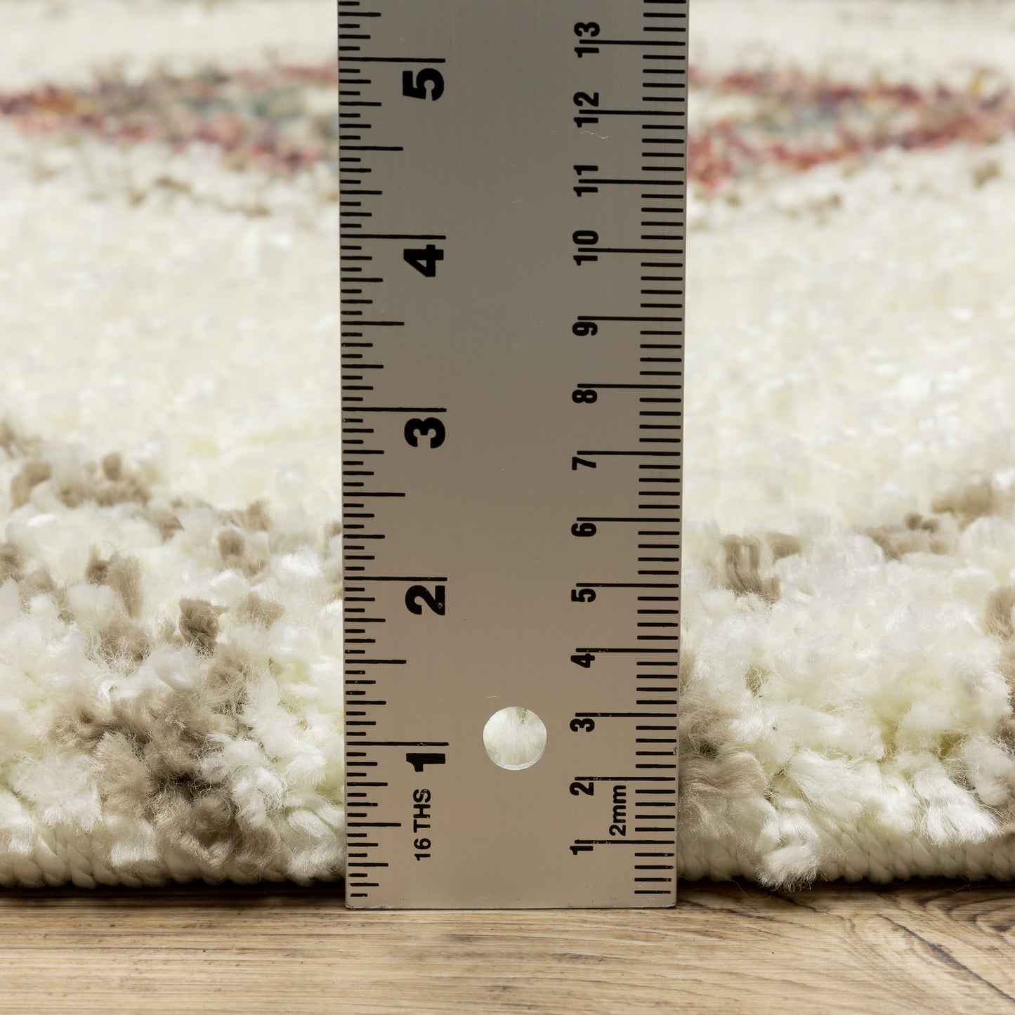 Axis Medallion Ivory/ Multi Geometric Cut Pile Rug