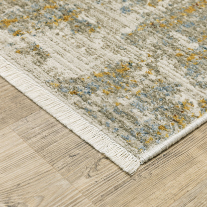 Bauer Abstract Beige/ Multi Cut Pile Rug