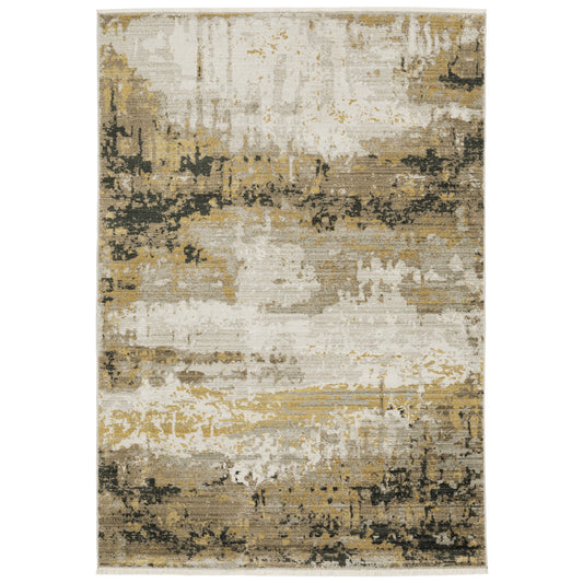 Bauer 2061X Gold Abstract Rug