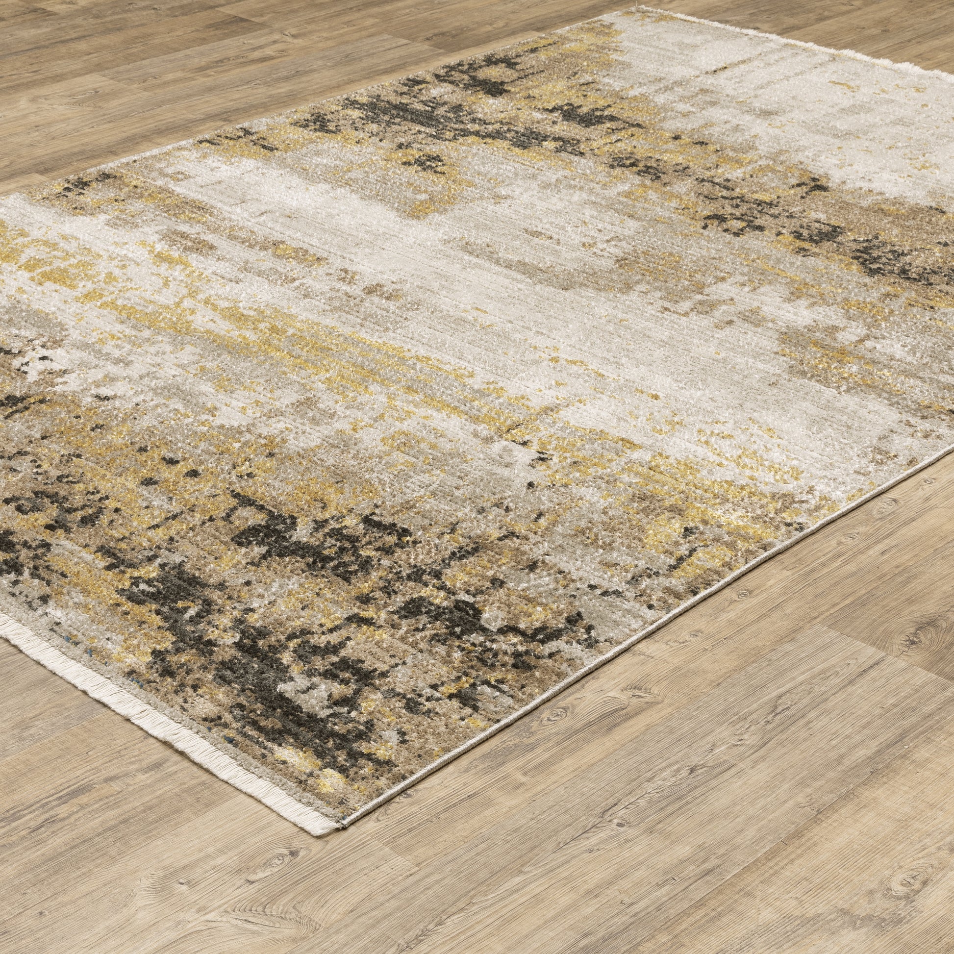 Bauer 2061X Gold Abstract Rug