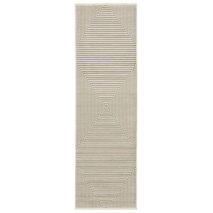 Bauer 4150E Beige Stripe Rug