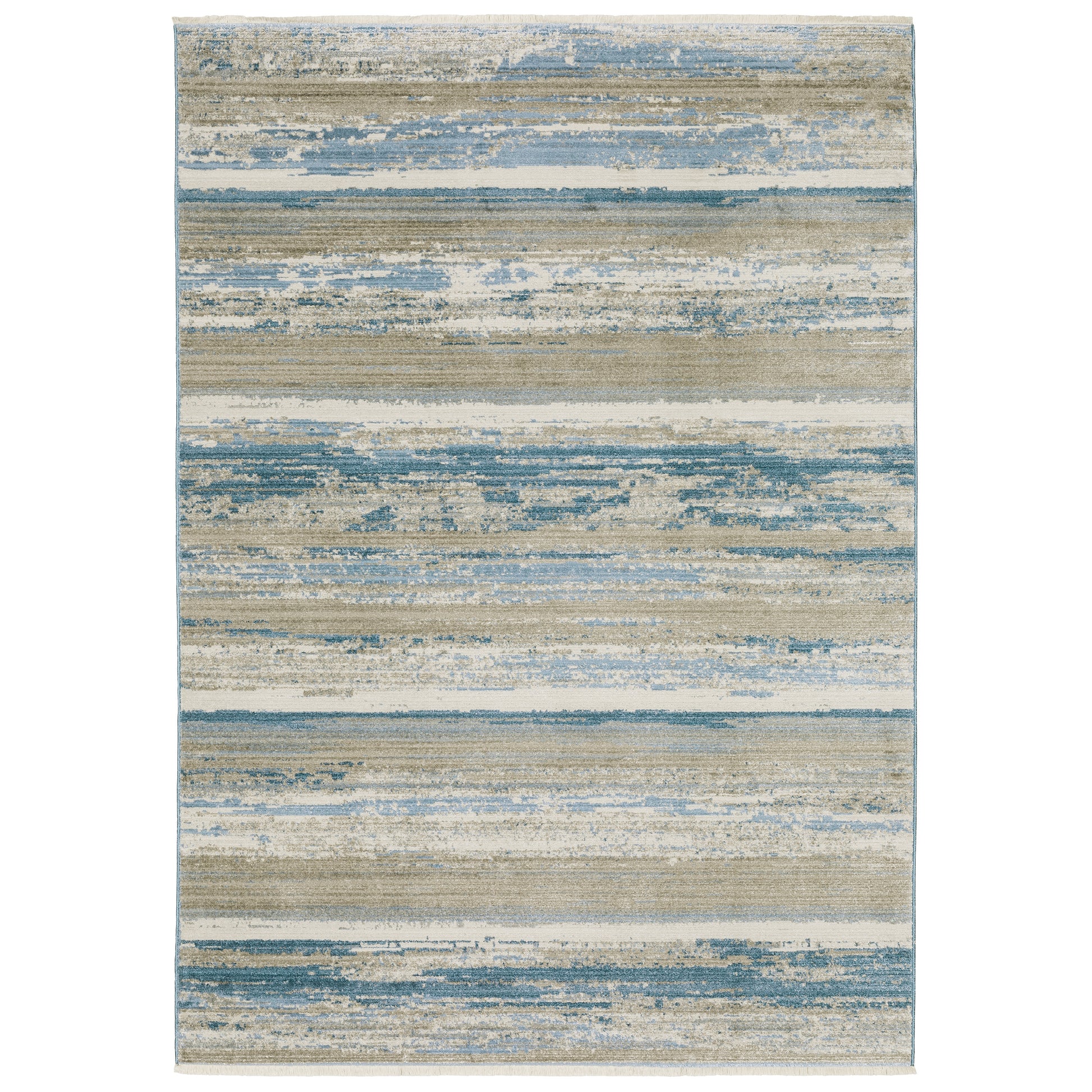 Bauer 042L2 Blue Distressed Rug
